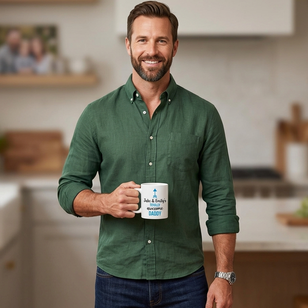 Mug papa totalement génial personnalisé