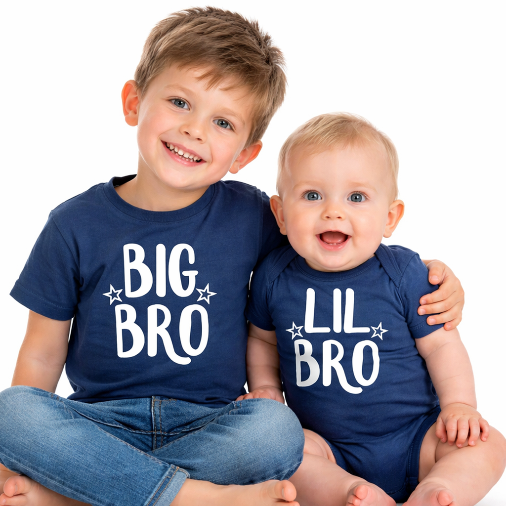 Ensemble t-shirt Big Bro et body Lil Bro assortis Edward Sinclair 