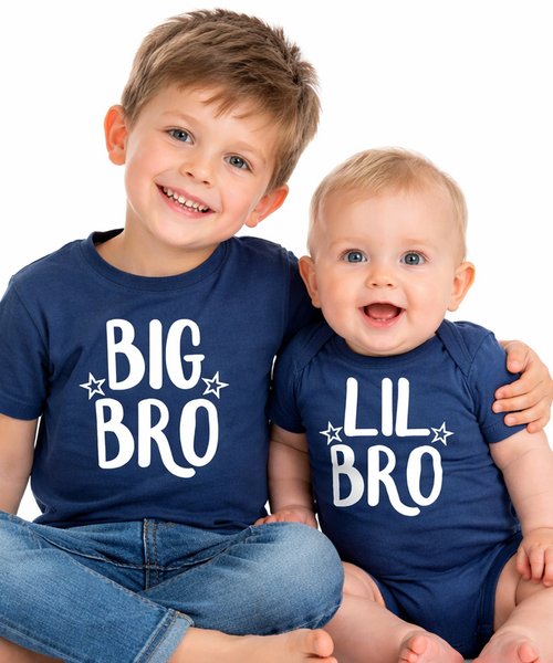 Ensemble t-shirt Big Bro et body Lil Bro assortis Edward Sinclair 
