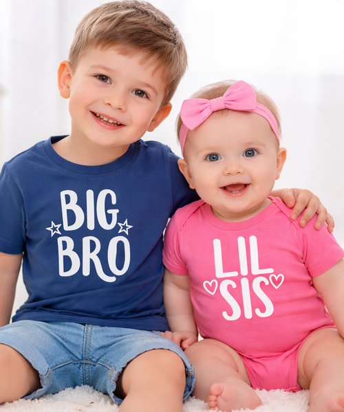 Ensemble t-shirt Big Bro et body Lil Sis assortis Edward Sinclair 