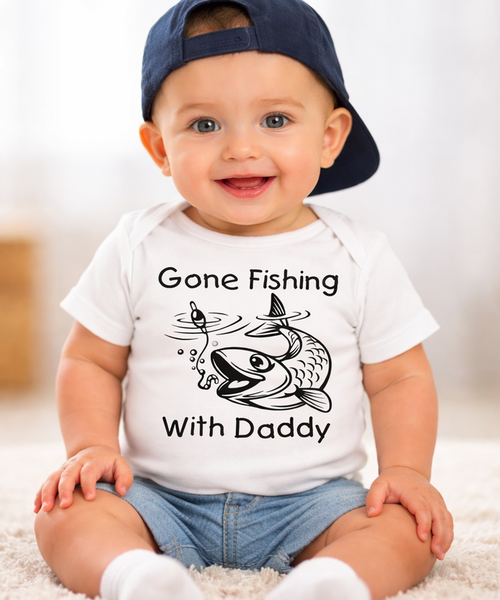 Body pour bébé Parti à la pêche avec papa 