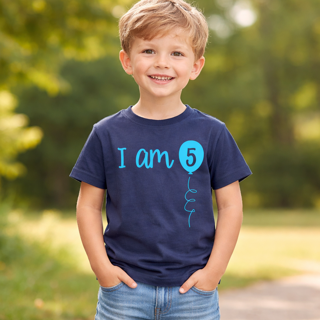 I Am 5 Children's Birthday T-Shirt