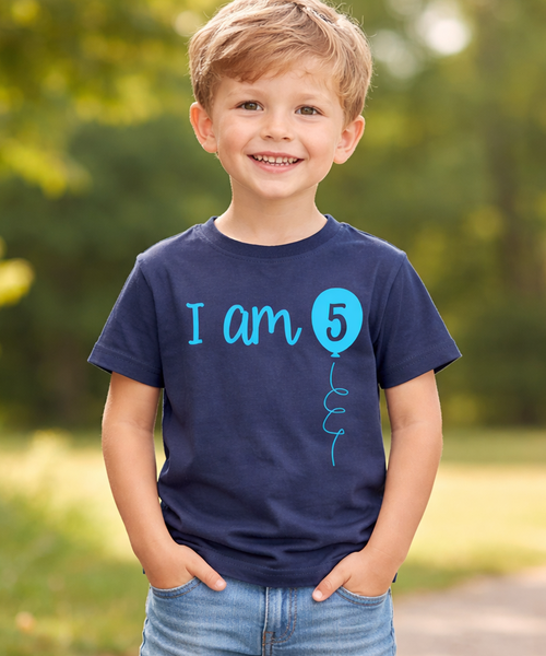 I Am 5 Children's Birthday T-Shirt