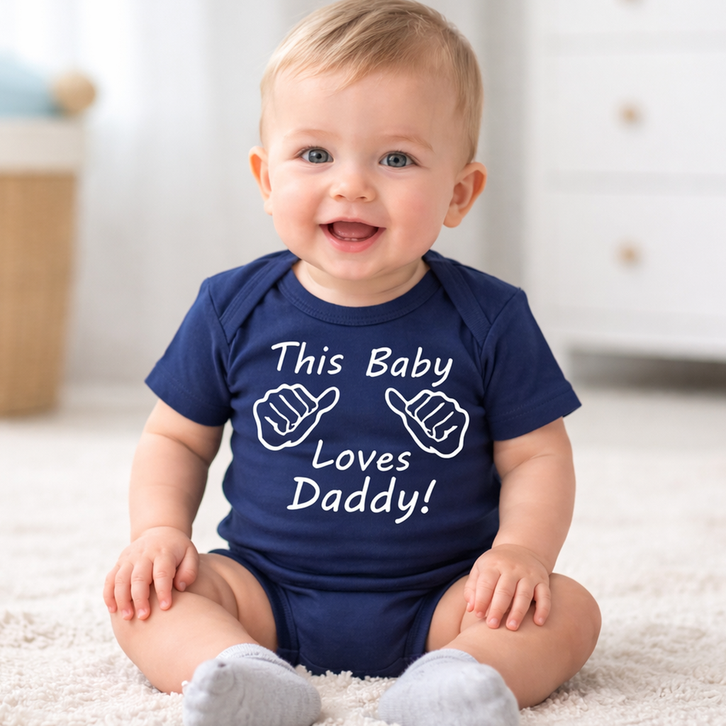 This Baby Loves Daddy Baby Bodysuit