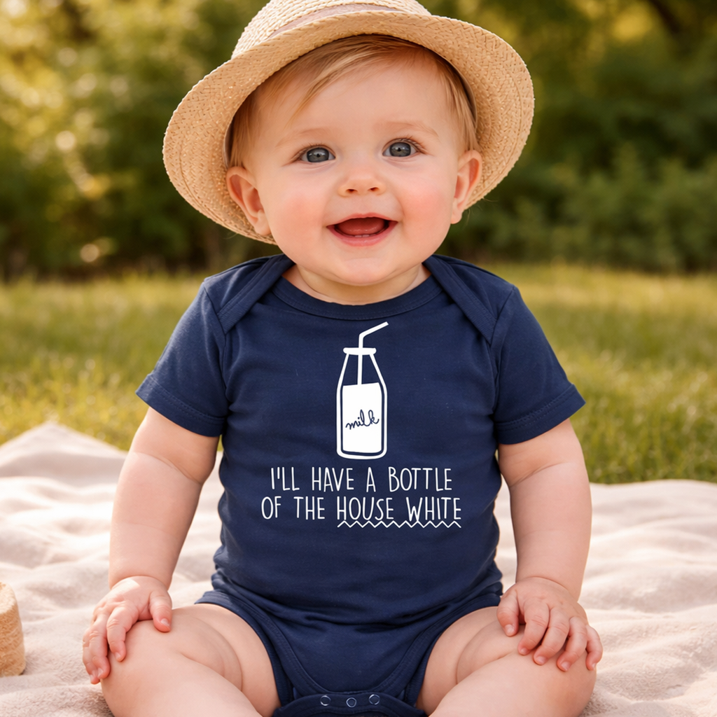 Bottle of the House White D2 Baby Bodysuit