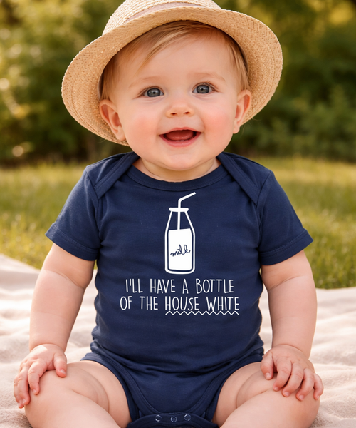 Body bébé bouteille de la maison blanc D2 