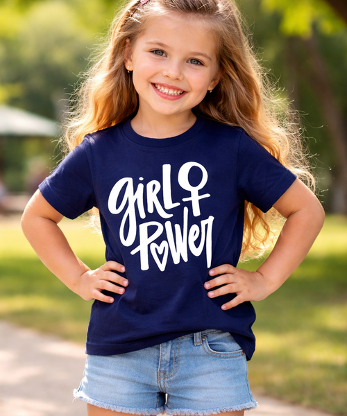 Girl power Children's navyblue T-shirt