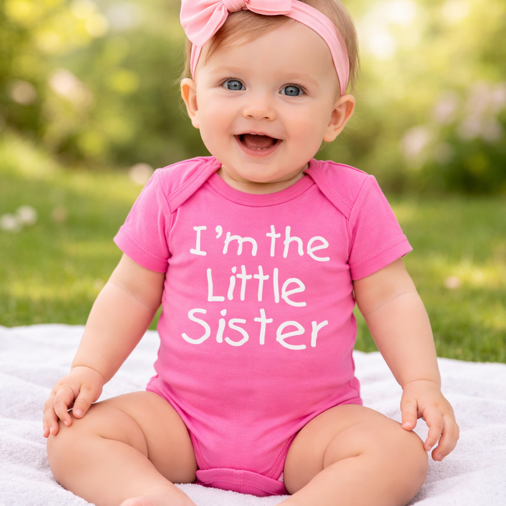 I'm The Little Sister Baby Bodysuit