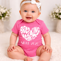 Personalised 'Breaking Hearts Since...' Bodysuit