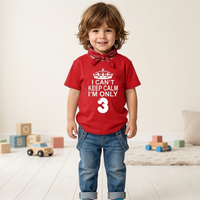 Je ne peux pas rester calme, je n'ai que 3 ans. T-shirt enfant 