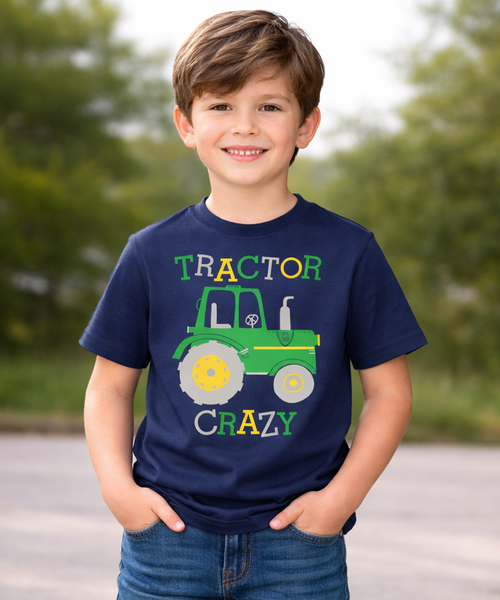 Tracteur fou (D5) T-shirt enfant 