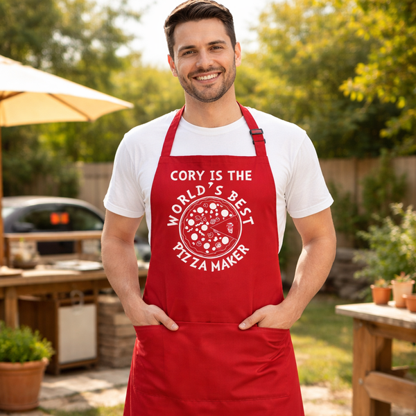 Tablier personnalisé World's Best Pizza Maker 