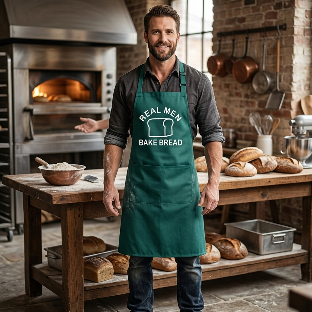 Real Men Bake Bread Apron