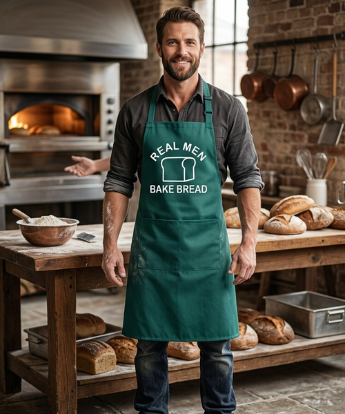 Real Men Bake Bread Apron