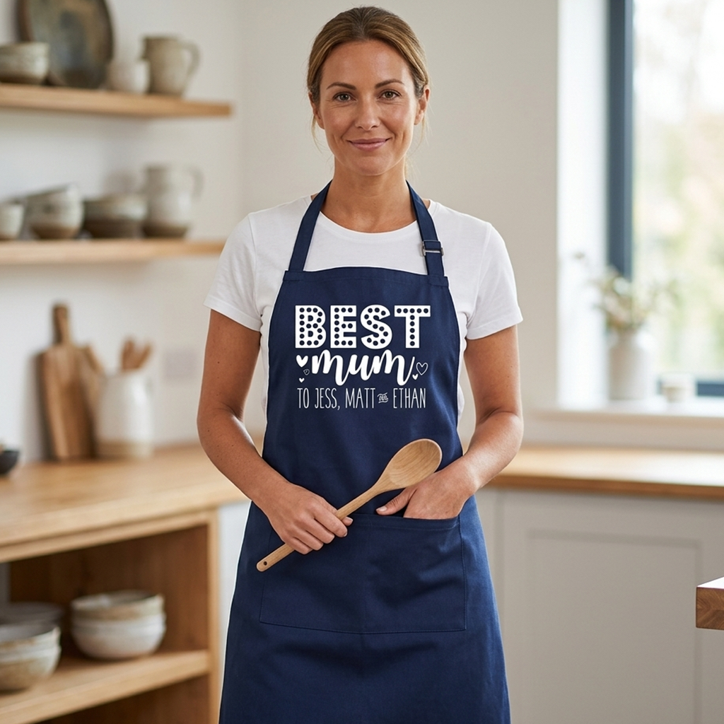 Personalised 'Best Mum to...' Apron