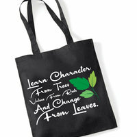 Personalised- Learn Character From Trees Tote Bag