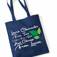 Personalised- Learn Character From Trees Tote Bag