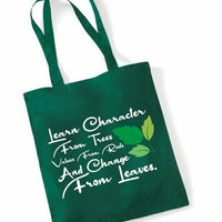 Personalised- Learn Character From Trees Tote Bag