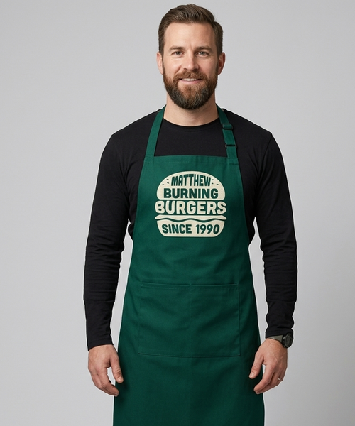 Burgers brûlants personnalisés depuis... Tablier 