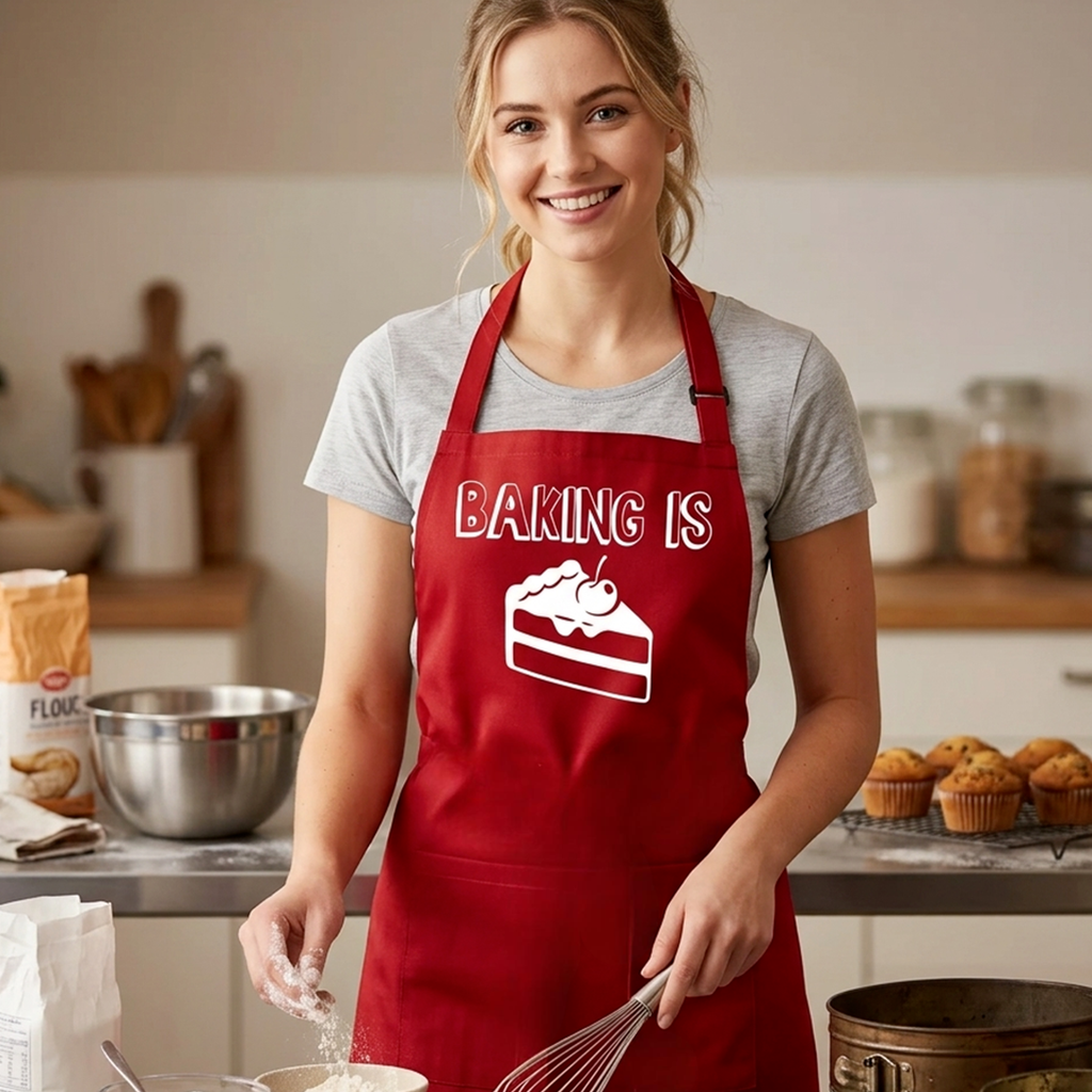Baking is a Piece of Cake Punny Apron