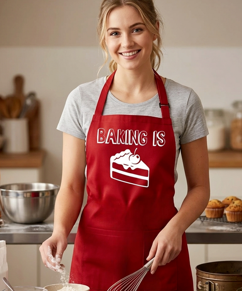 La cuisson est un morceau de gâteau Punny Tablier 
