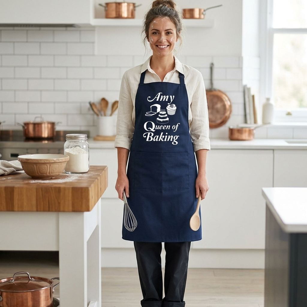 Tablier personnalisé Queen of Baking 