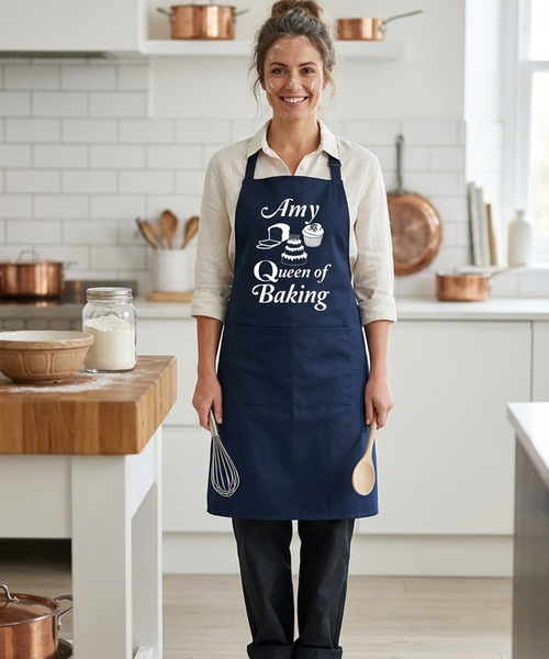 Personalised Queen of Baking Apron