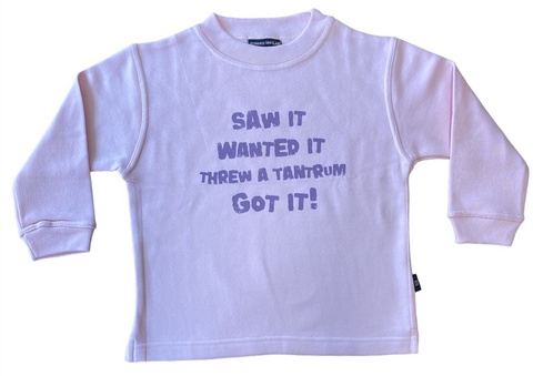 J'ai vu qu'il voulait qu'il ait fait une crise de colère. Sweat Enfant 5-6 Ans Bleu Marine