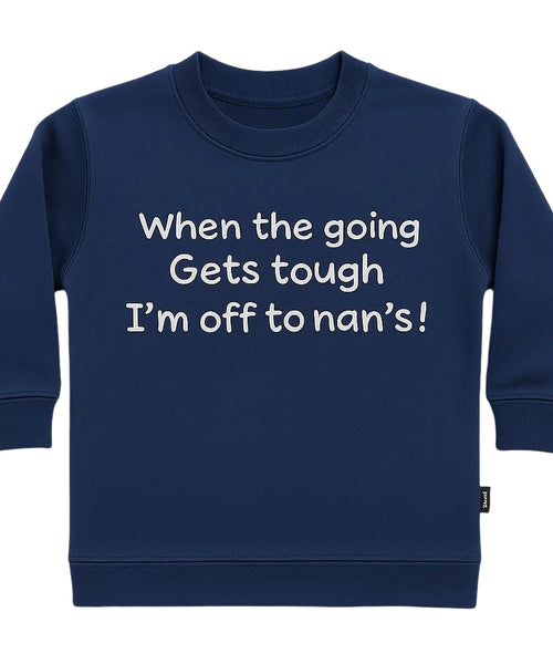 Quand les choses se compliquent, je file chez mamie ! Enfants de Sweat