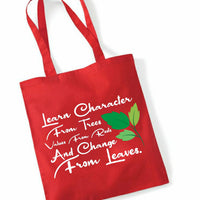 Personalised- Learn Character From Trees Tote Bag