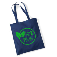 Sac fourre-tout 100 % végétalien bleu marine 