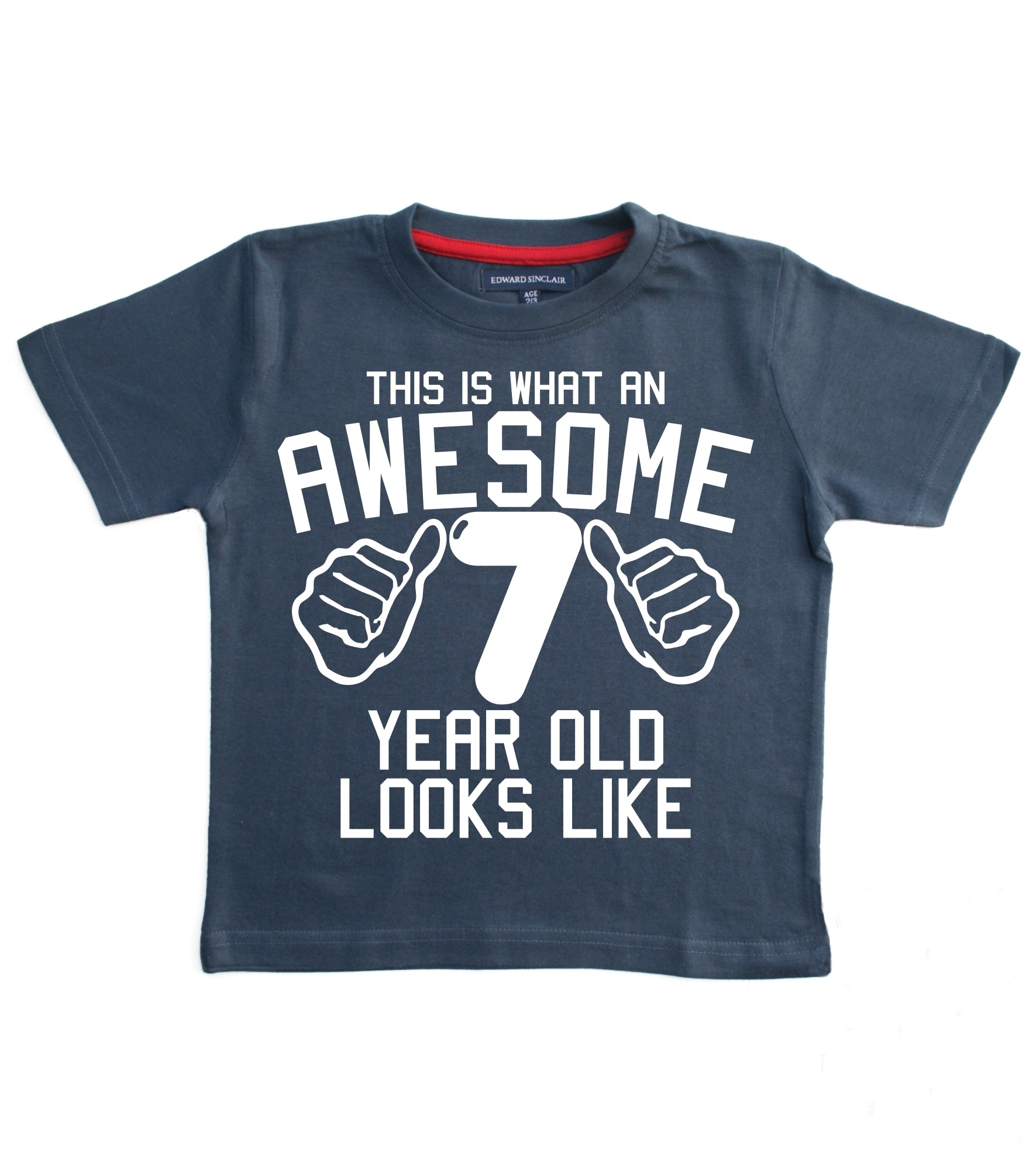 T-shirt pour enfant This What an Awesome 7 Year Old Looks Like 