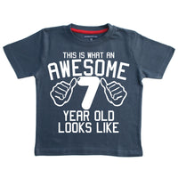 T-shirt pour enfant This What an Awesome 7 Year Old Looks Like 