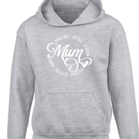 Amazing Loving Strong Happy Selfless Graceful Mum Unisex Hoodie