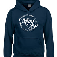 Amazing Loving Strong Happy Selfless Graceful Mum Unisex Hoodie