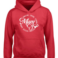 Amazing Loving Strong Happy Selfless Graceful Mum Unisex Hoodie