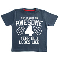 This is What An Awesome 4 Year Old Looks Like Children's T-Shirt