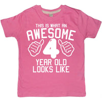 This is What An Awesome 4 Year Old Looks Like Children's T-Shirt