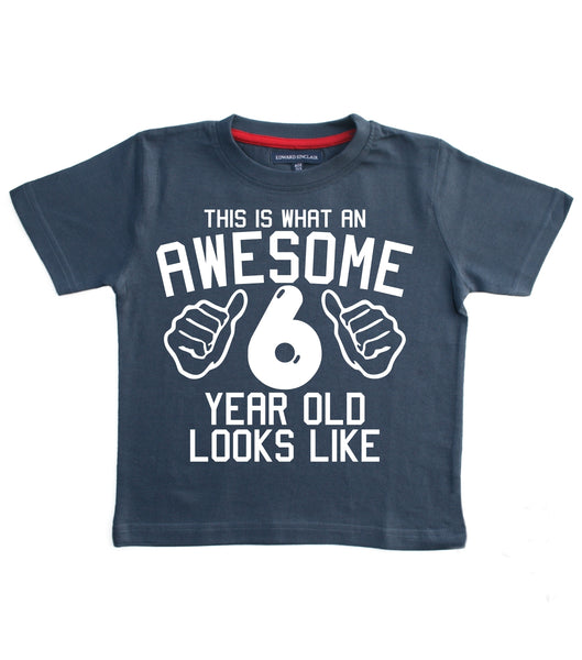 This is What An Awesome 6 Year Old Looks Like Children's T-Shirt