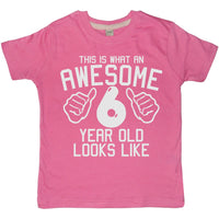This is What An Awesome 6 Year Old Looks Like Children's T-Shirt