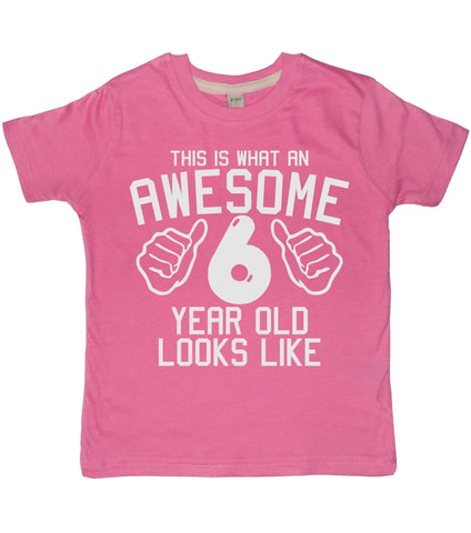 C'est à quoi ressemble un impressionnant 6 ans T-shirt pour enfants 