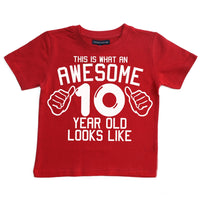 C'est à quoi ressemble un génial 10 ans T-shirt pour enfants 