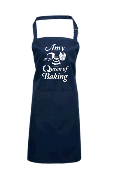 Personalised Queen of Baking Apron