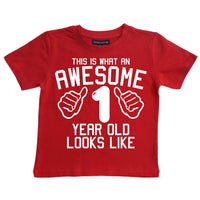 Personalised This What an Awesome 1 Year Old Looks Like with Your Name On The Back!