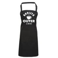 Tablier Barista personnalisé avec nom et année 