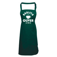 Tablier Barista personnalisé avec nom et année 