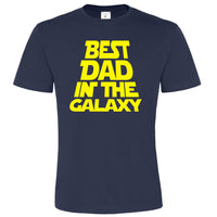 Navy Best Dad in The Galaxy Unisex T-Shirt