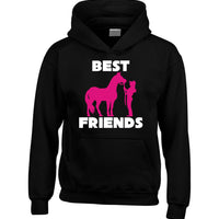 Personalised Best Friends Horsey Hoodie with 2 Names on Back