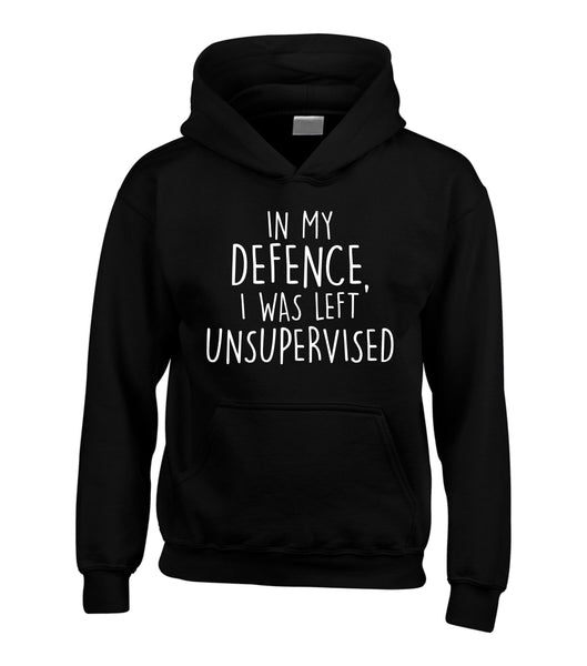 in My Defence, I was Left Unsupervised Hoodie