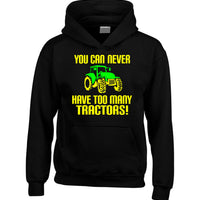 You Can Never Have Too Many Tractors!' Funny Farmer Children's Hoodie
